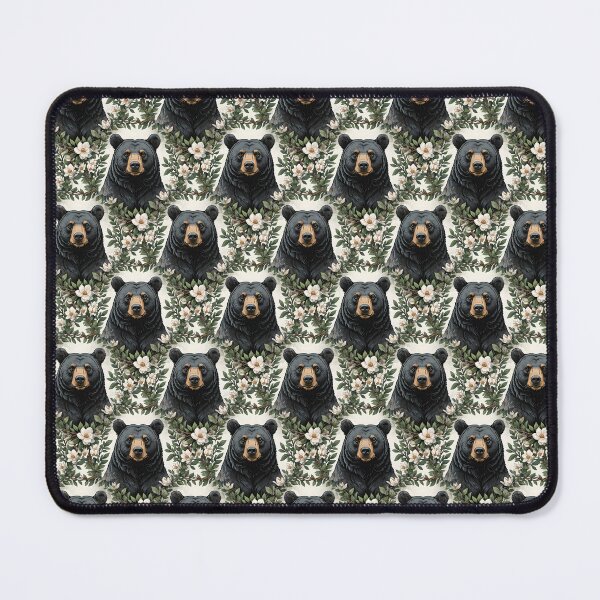 Item preview, Louisianan Black Bear Peeking Through Magnolia Flowers designed and sold by taiche.
