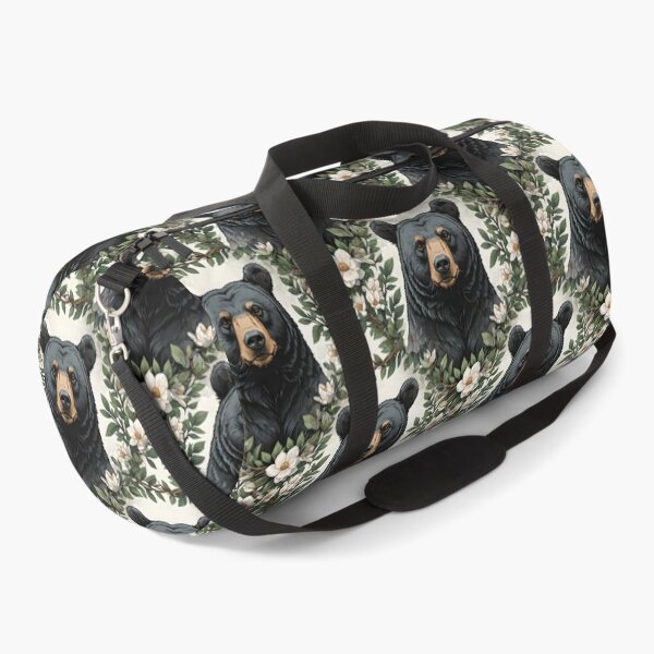 Item preview, Louisianan Black Bear Peeking Through Magnolia Flowers designed and sold by taiche.
