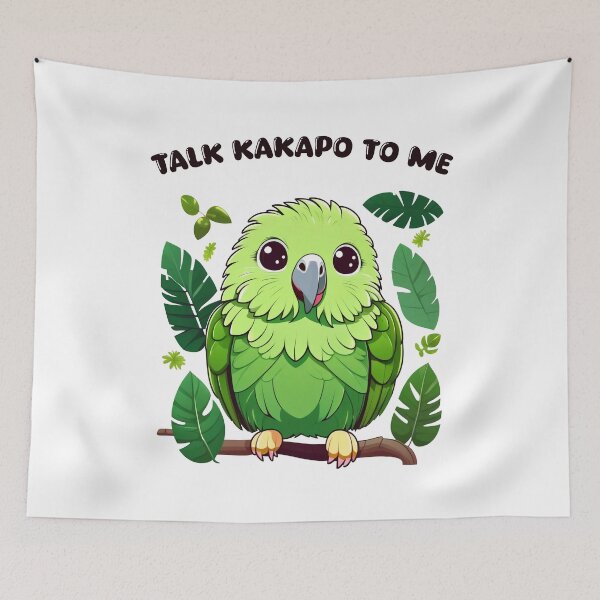 Item preview, Kawaii Kakapo New Zealand Parrot  designed and sold by DreamCraze.