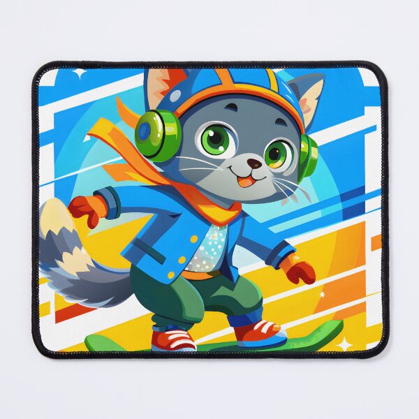 Item preview, skateboarding cat designed and sold by Arextr.