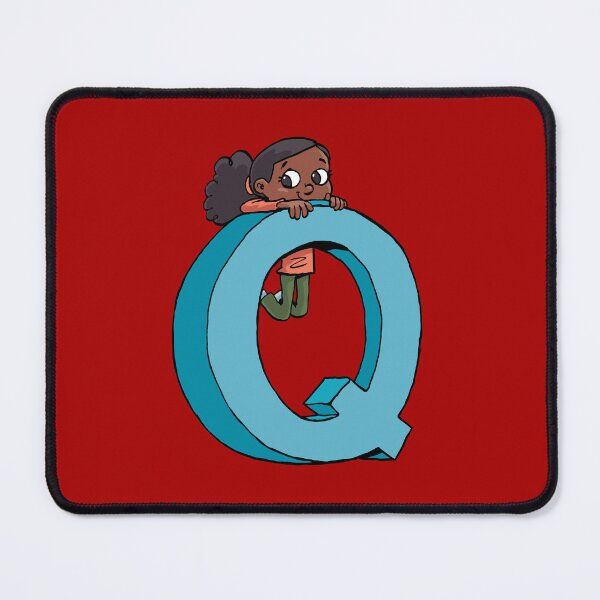 Item preview, girl hanging on the capital letter Q designed and sold by duxpavlic.