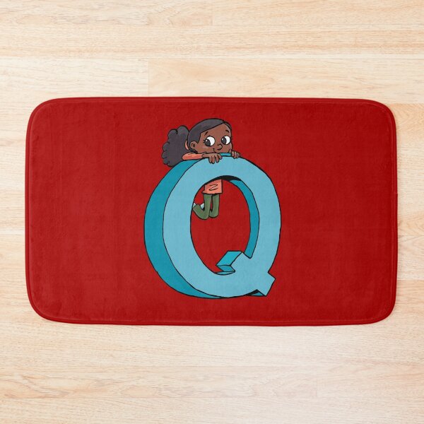 Item preview, girl hanging on the capital letter Q designed and sold by duxpavlic.
