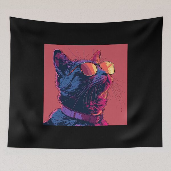 Item preview, Fashionable Cat with Sunglasses designed and sold by Artful-Adam.