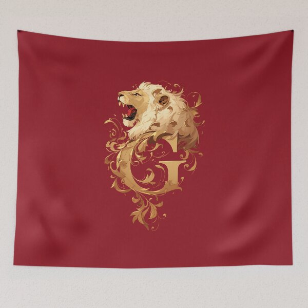 Item preview, A Golden Lion and the Letter G - Fantasy designed and sold by Fenay Designs.