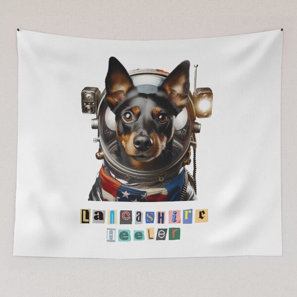 Item preview, A Lancashire Heeler Astronaut  designed and sold by Ana C Falla.