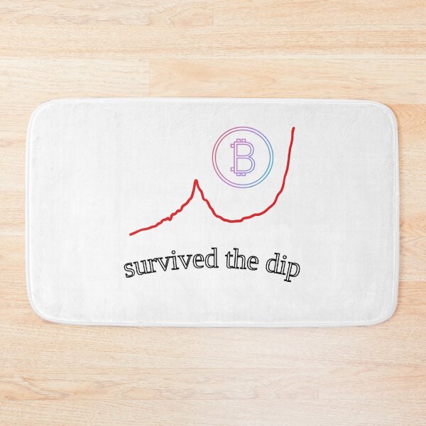 Item preview, Survived The Dip Crypto And Bitcoin designed and sold by SrSCreative.