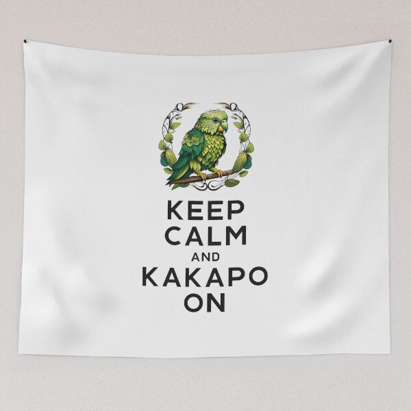 Item preview, Keep Calm And Kakapo On: Funny New Zealand Parrot designed and sold by DreamCraze.