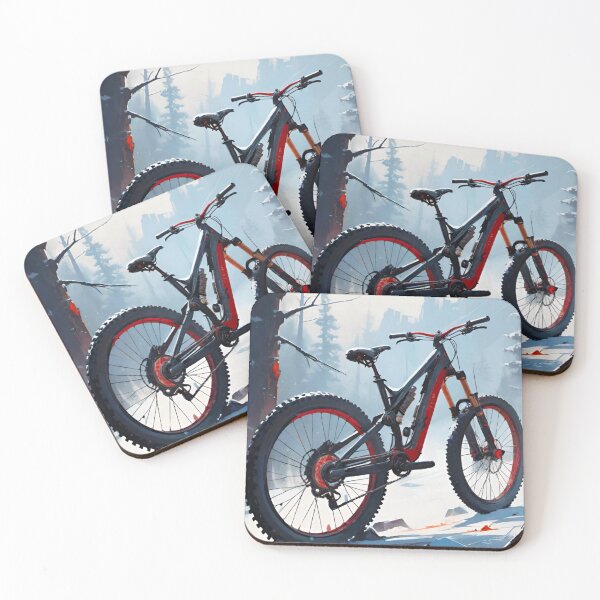 Item preview, Frozen Trails: MTB Adventure in the Winter Woods designed and sold by GrizzlyCollective.