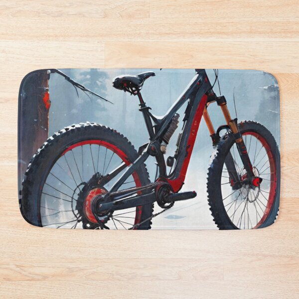 Item preview, Frozen Trails: MTB Adventure in the Winter Woods designed and sold by GrizzlyCollective.