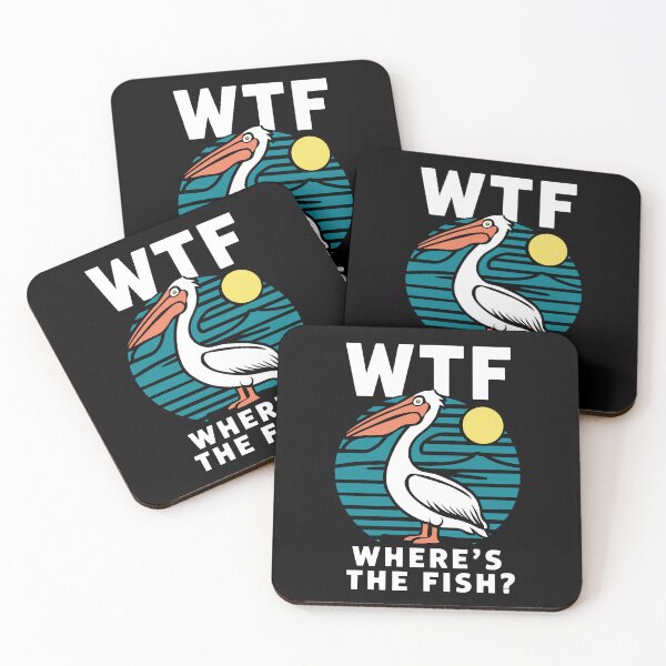 Item preview,  WTF Where's the Fish Pelican funny fishing  designed and sold by Gerald Waters.