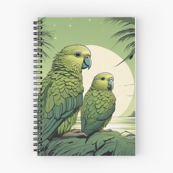 Item preview, Kakapo Couple: New Zealand Love Birds  designed and sold by DreamCraze.
