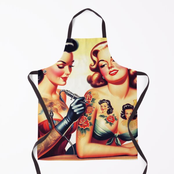 Item preview, Hot Tattoo Pin-ups designed and sold by PulpVintage.