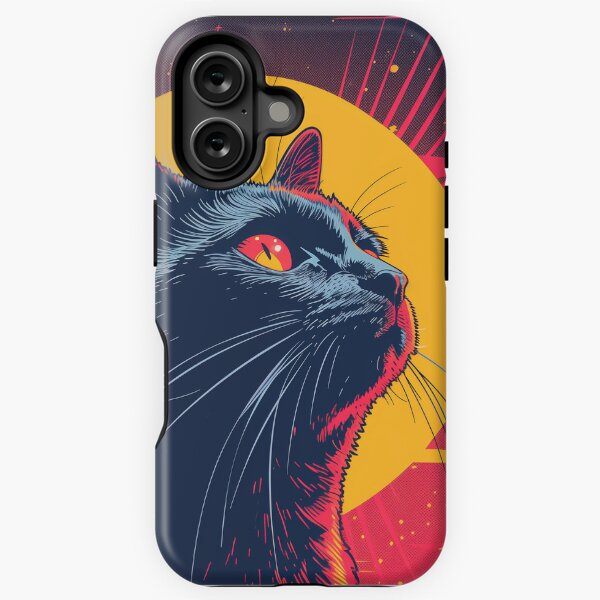 Item preview, Sueños retrofuturistas: retrato de gato designed and sold by Artful-Adam.