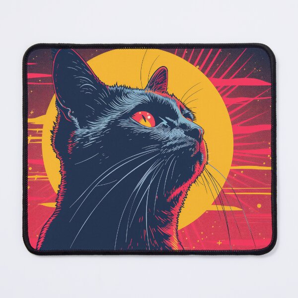 Item preview, Retrofuturistic Dreams: Cat Portrait designed and sold by Artful-Adam.