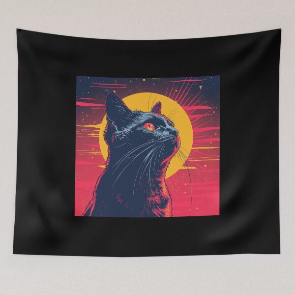 Item preview, Retrofuturistic Dreams: Cat Portrait designed and sold by Artful-Adam.