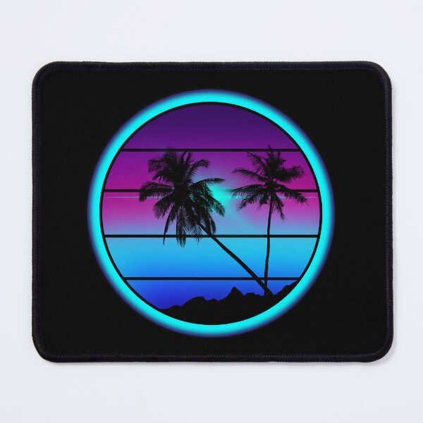 Item preview, Retrowave palm trees, Vapourwave sunset, neon 80s vibe,  designed and sold by ByteMode.
