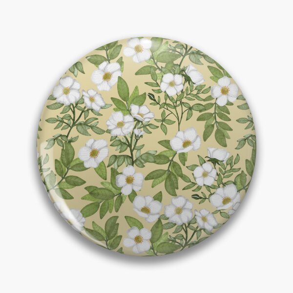 Item preview, Seamless white blossoms designed and sold by pinkyfish1010.