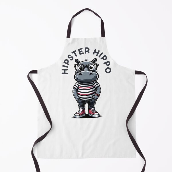 Item preview, Hipster Hippo designed and sold by VibeStyleShop.