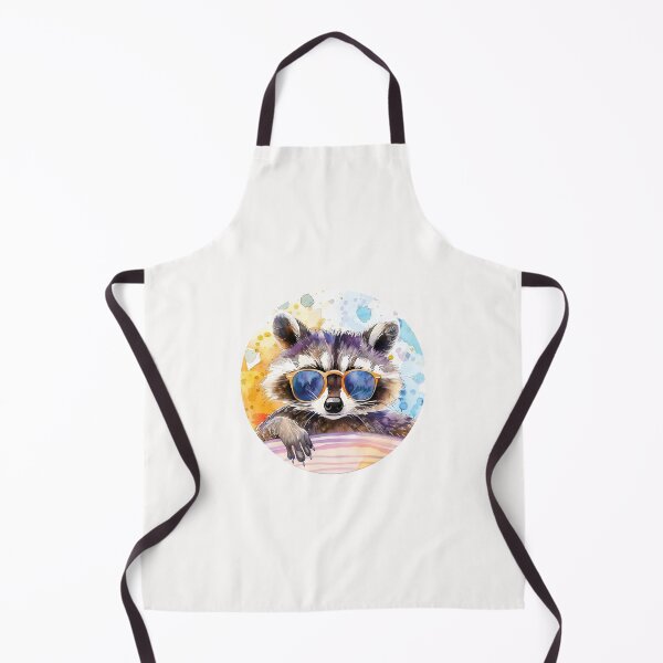 Item preview, Summertime Raccoon in sunglasses Watercolor designed and sold by Anbe_design.