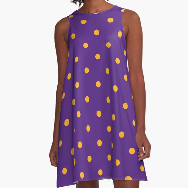 Aperçu de l'œuvre Polka Dots: violet et jaune créée et vendue par Jared Davies.