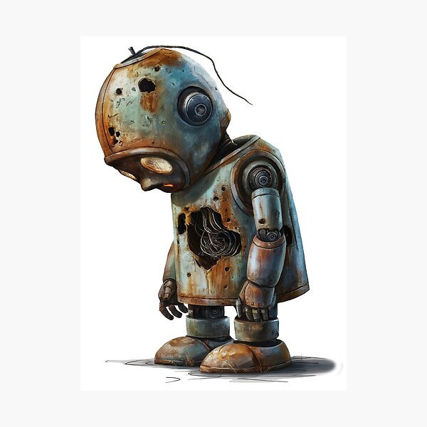 Item preview, Sad Robot designed and sold by Angry Swan Designs.