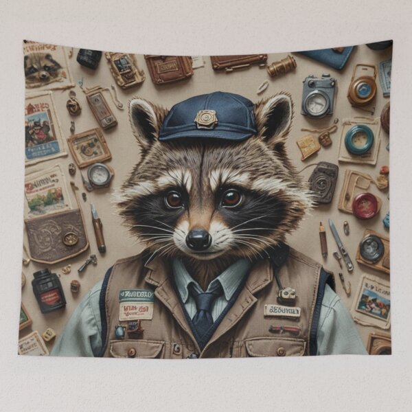 Item preview, Adventure Raccoon designed and sold by BeeTheArtCo.