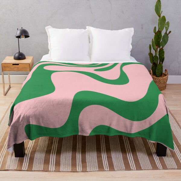 Item preview, Retro Liquid Swirl Abstract 2 in Pink and Green designed and sold by kierkegaard.