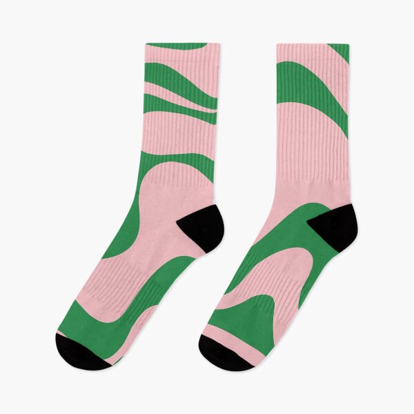 Item preview, Retro Liquid Swirl Abstract 2 in Pink and Green designed and sold by kierkegaard.