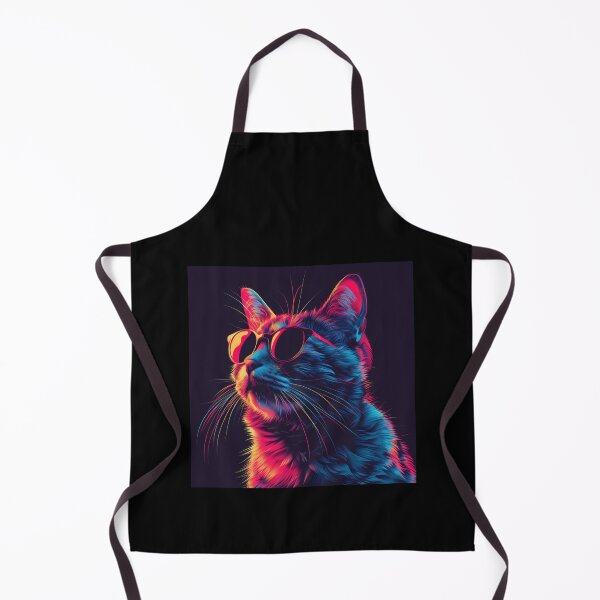 Item preview, Stylish Cat with Sunglasses in Vaporwave Aesthetics designed and sold by Artful-Adam.