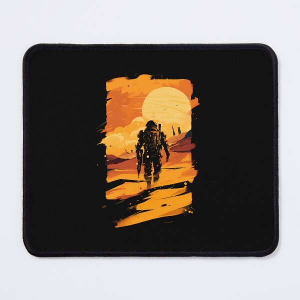 Item preview, Marine Trekking on Mars - Sunset - Scifi designed and sold by Fenay Designs.