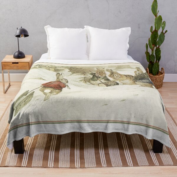 Item preview, Four Rabbits in the snow by Beatrix Potter designed and sold by Vintage Designs +.