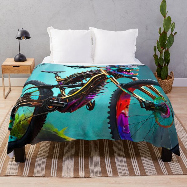Item preview, Dragon Fury: Colorful Mountain Bike Design with Majestic Features designed and sold by GrizzlyCollective.