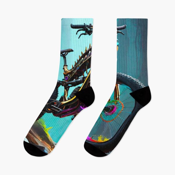 Item preview, Dragon Fury: Colorful Mountain Bike Design with Majestic Features designed and sold by GrizzlyCollective.