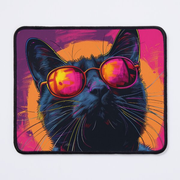 Item preview, Portrait of Stately Cat with Sunglasses designed and sold by Artful-Adam.