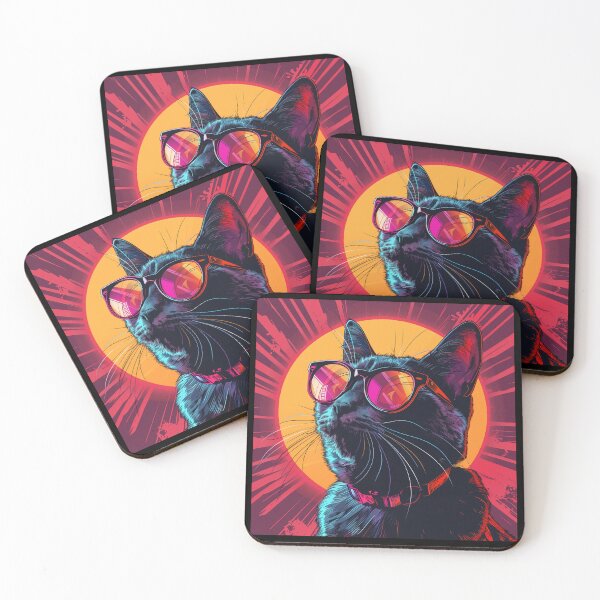 Item preview, Portrait of Epic Cat with Sunglasses designed and sold by Artful-Adam.