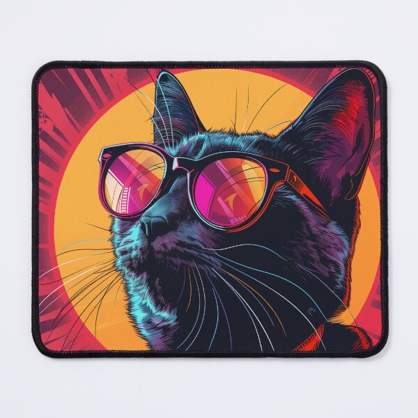 Item preview, Portrait of Epic Cat with Sunglasses designed and sold by Artful-Adam.