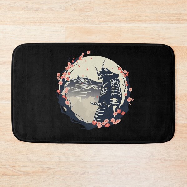 Item preview, Samurai Cherry Blossoms Japan Japanese designed and sold by MooonTees.