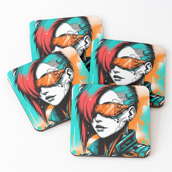 Item preview, Cyberpunk Girl designed and sold by Nice Vibes Prints.