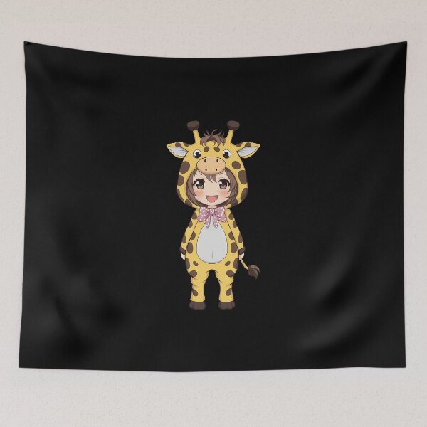 Item preview, Anime Girl In Giraffe Costume designed and sold by zaqare.