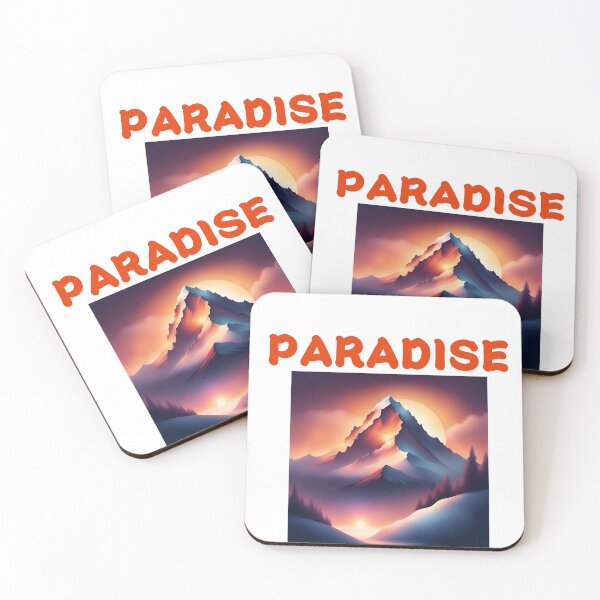 Item preview, SNOWY MOUNTAIN AT SUNSET designed and sold by Yeyishop.