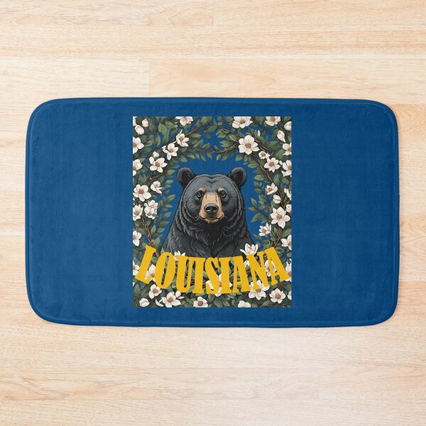 Item preview, Loving Louisiana Black Bear And Magnolia Flowers designed and sold by taiche.
