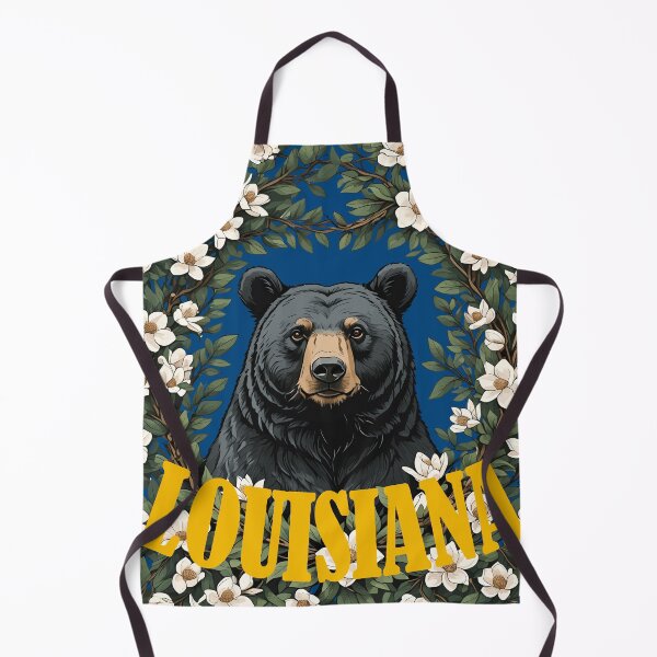 Item preview, Loving Louisiana Black Bear And Magnolia Flowers designed and sold by taiche.