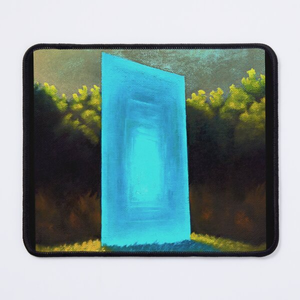 Item preview, Blue portal in a forest painting designed and sold by JuhaJoki.