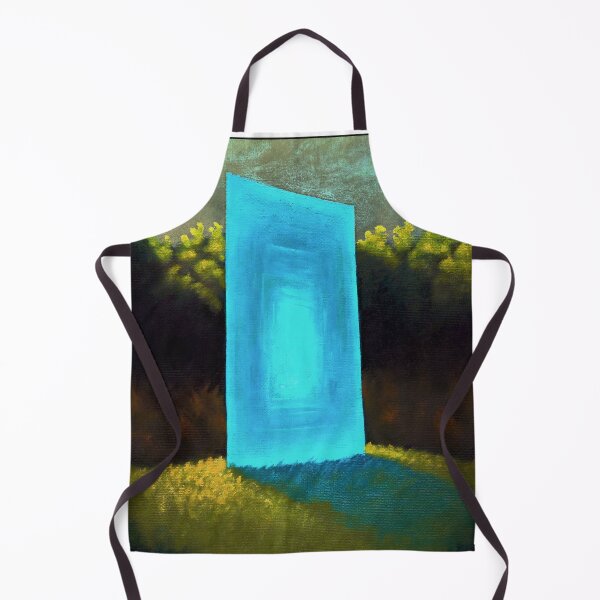 Item preview, Blue portal in a forest painting designed and sold by JuhaJoki.