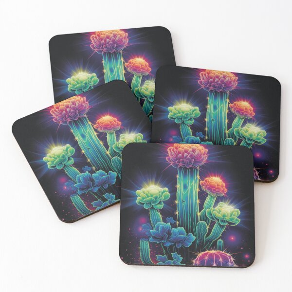 Item preview, magical succulents, neon designed and sold by Mauswohn.