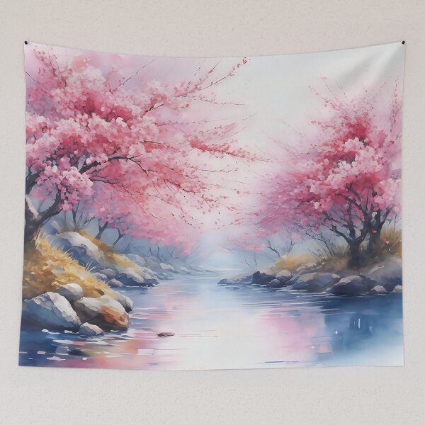 Item preview, Watercolor Romance: Cherry Blossoms in Bloom designed and sold by SereneSplashes.