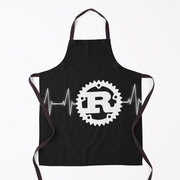 Item preview, Rust Programming Logo Heartbeat Design Design designed and sold by VickyZiemeee.