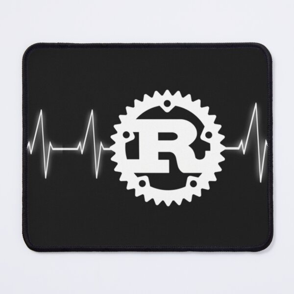 Item preview, Rust Programming Logo Heartbeat Design Design designed and sold by VickyZiemeee.