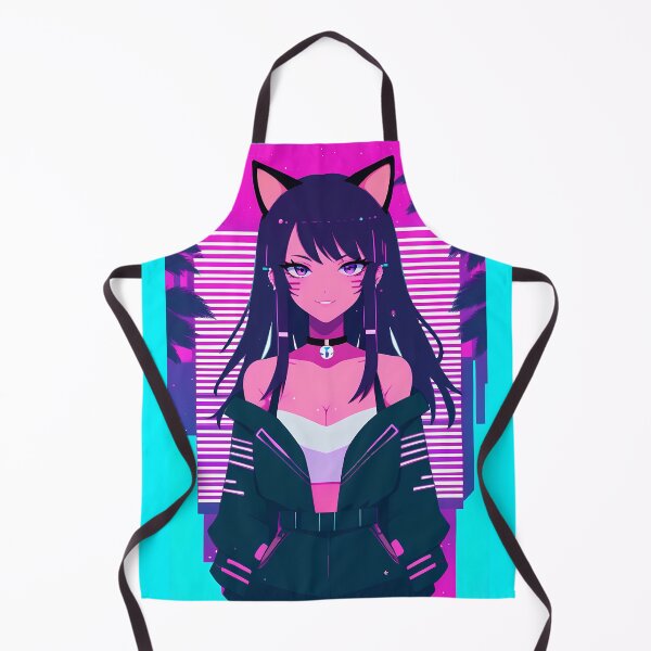 Item preview, Neon Cat Girl designed and sold by Nice Vibes Prints.