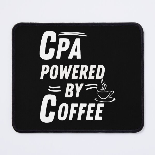 Item preview, CPA powered by coffee designed and sold by annoying-shirts.